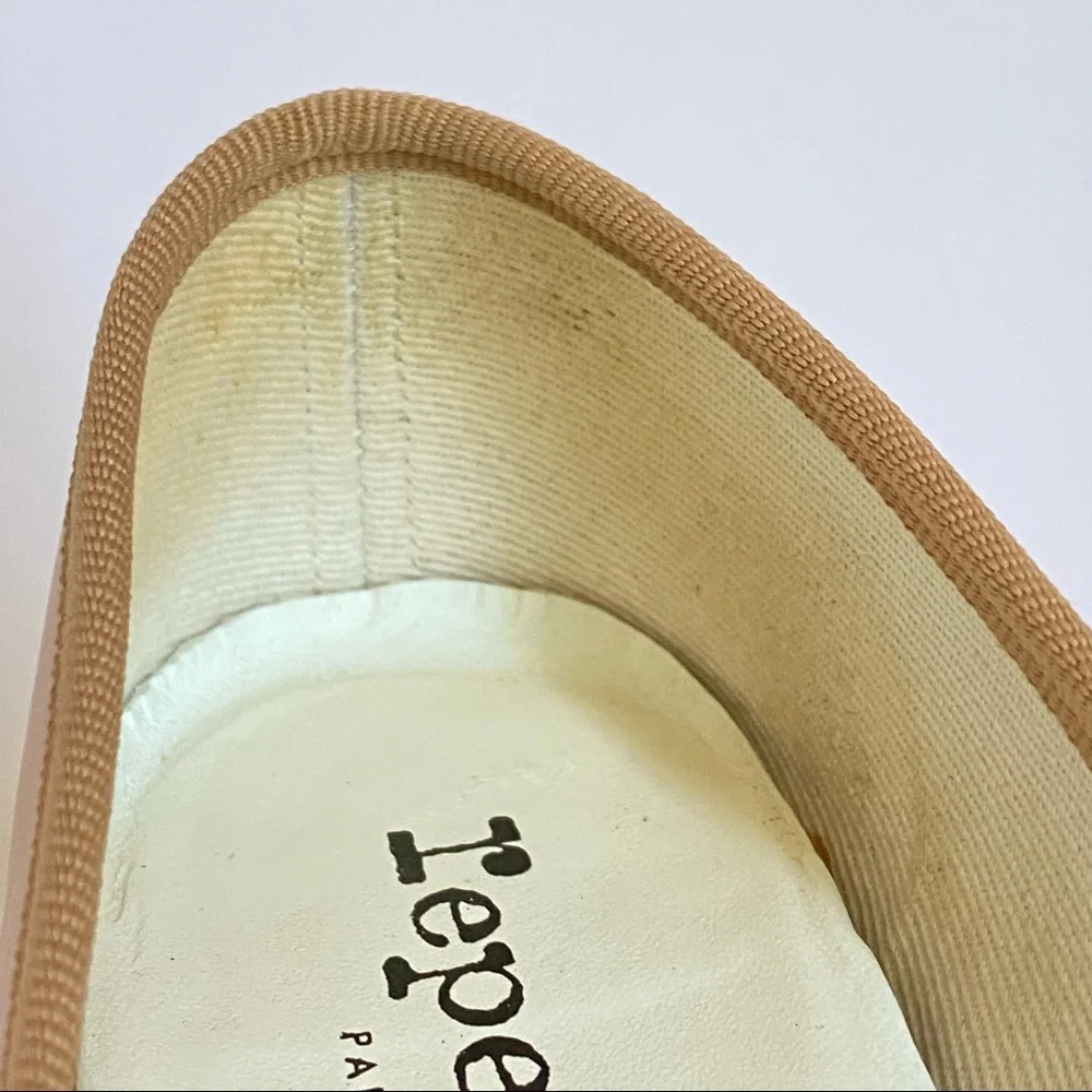 Repetto light brown tan nastasia ballerina ballet chunky thick high heels pumps - Picture 11 of 13